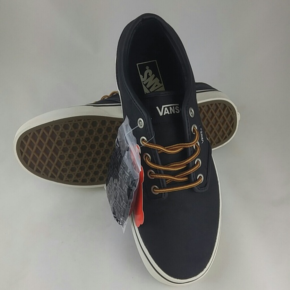 vans atwood leather black marshmallow